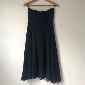 White House Black Market strapless little black dress